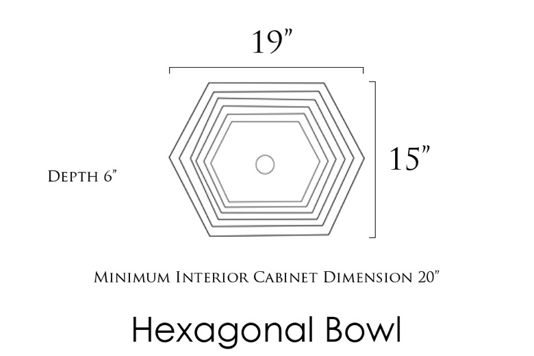 Hexagonal bowl dimensions