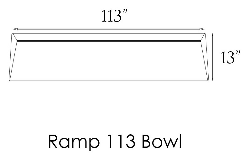 Ramp 113 bowl dimensions