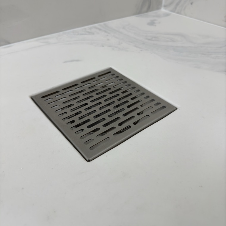 Square drain detail