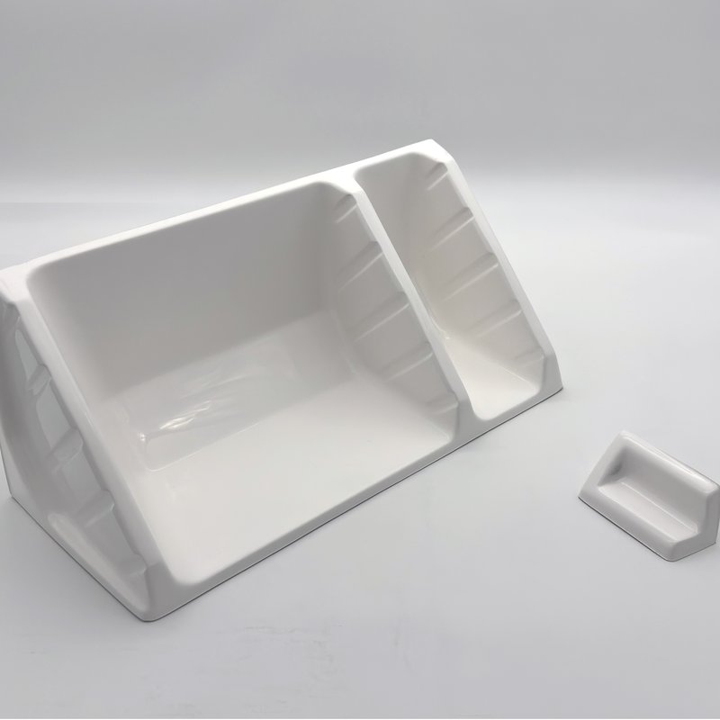 Cultured marble corner caddy