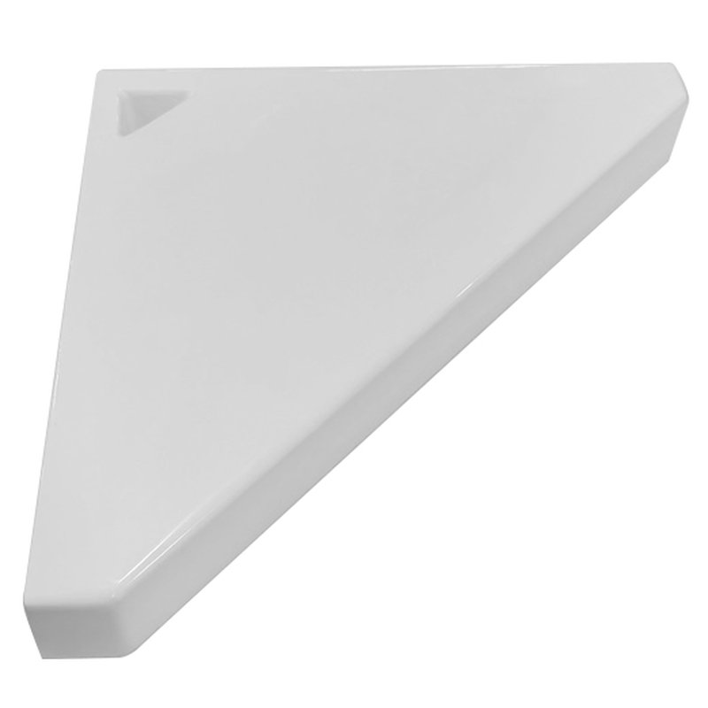 Triangular cultured marble corner shower seat