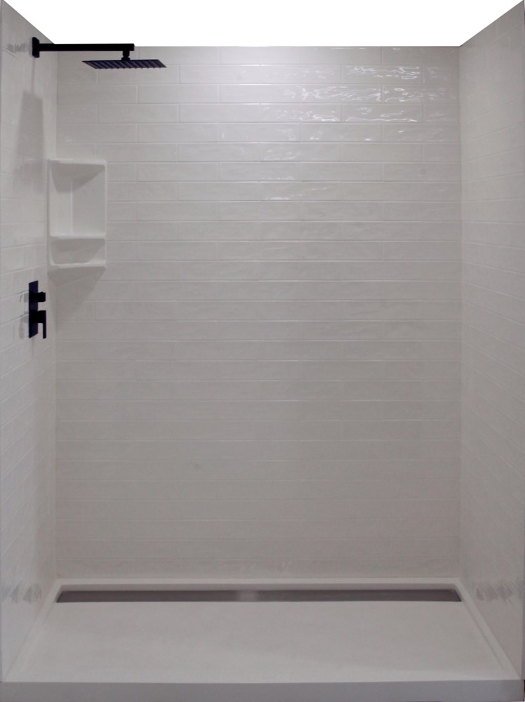 Cultured marble shower walls